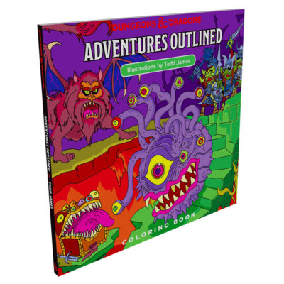 D&D: Adventures Outlined Coloring Book